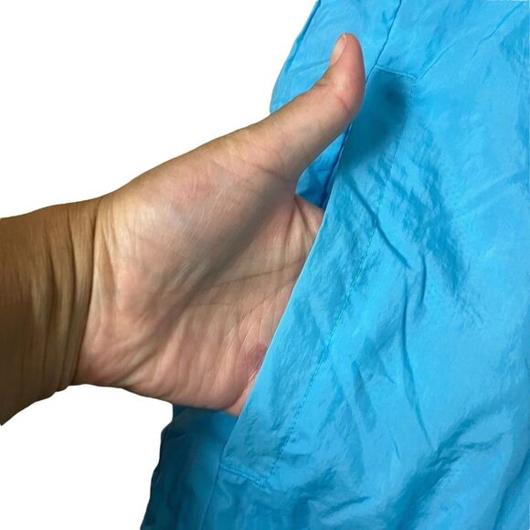 Nike Windbreaker Jacket Mens Blue Yellow Colorblock Retro Logo Streetwear XXL - Picture 9 of 12